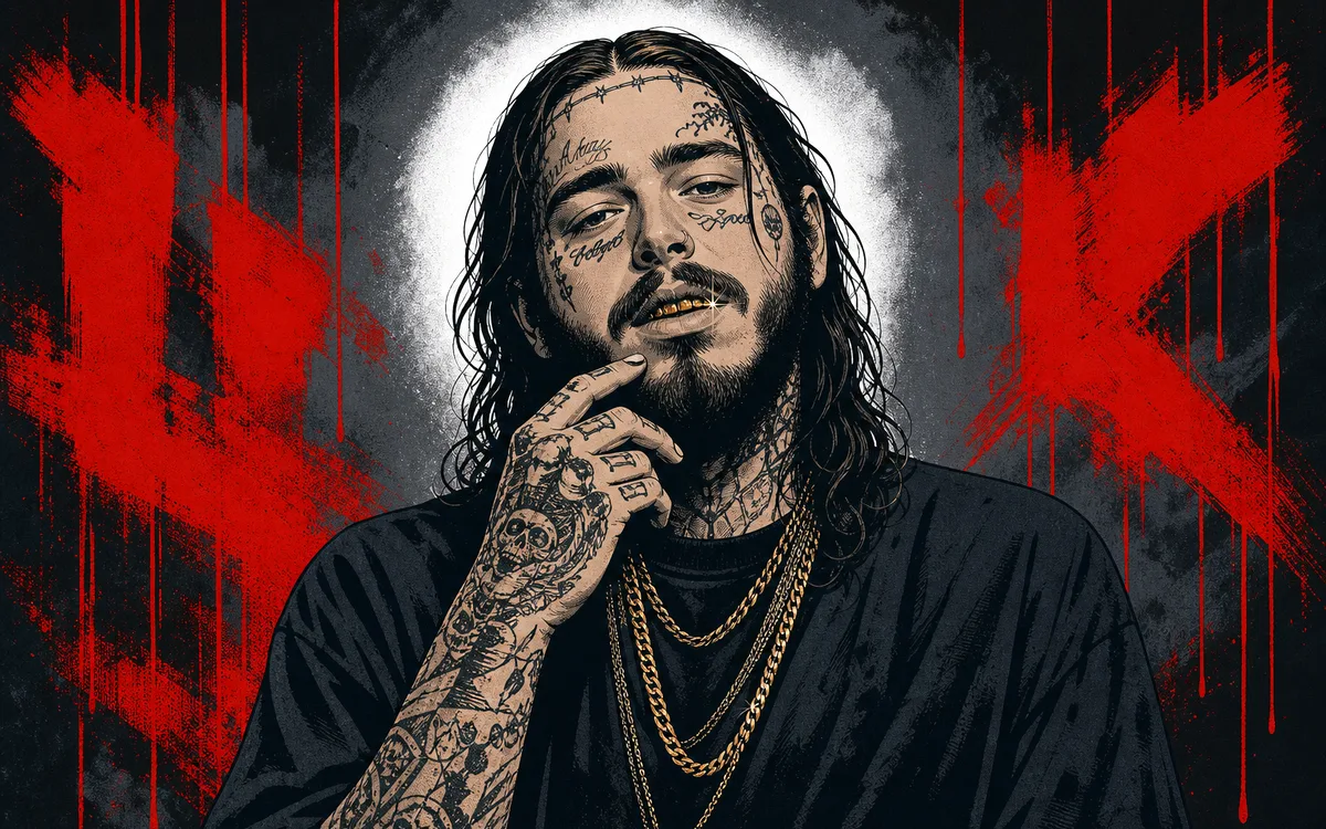 Post Malone tribute artist photo